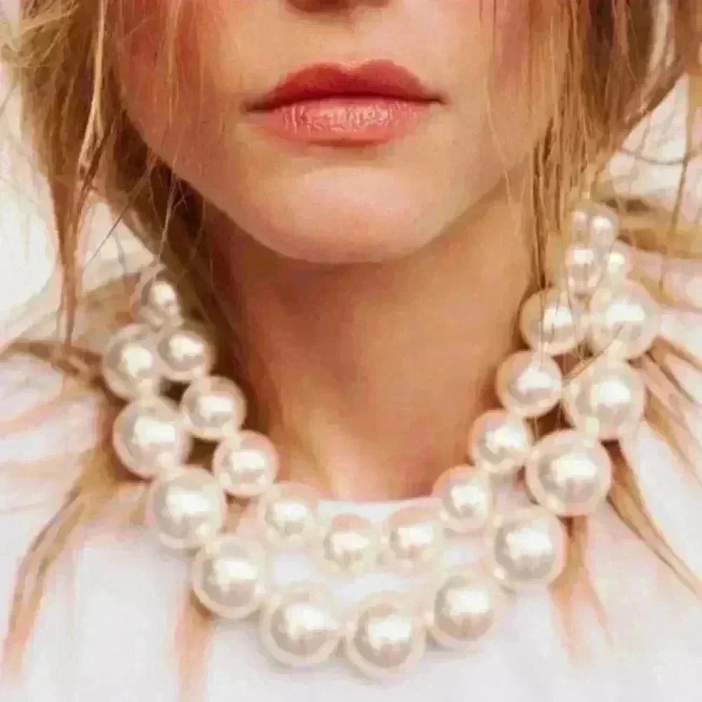 🔥🔥zara Double chain pearl chain - Picture 2 of 6